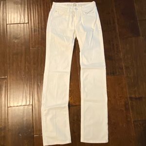 White Italian jeans.